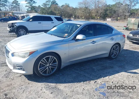 2014 Infiniti Q50 Premium из США, поврежденный, VIN JN1BV7AP8EM672504